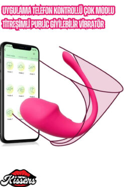 Kissers Uygulama Telefon Kontrollü Titreşimli G Nokta Ve Klitoris Uyarıcılı Public Giyilebilir Vibratör