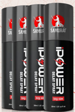 SAMURAY Avrupa'dan İthal Erkeklere Özel İsviçre Güvencesinde Geciktiricili 4'lü Sprey Seti