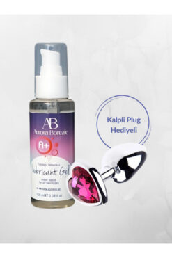 AŞKIN DEPOSU Aurora Boreale Anal A+ Sade Kayganlaştırıcı Jel 100ml Kalpli Anal Plug Paketi