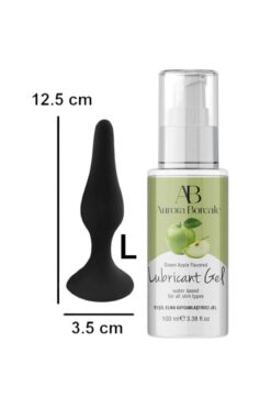 AuroraBoreale Kayganlaştırıcı Jel 100 ML Yeşil Elmalı L Beden Plug Hediyeli Lubricant