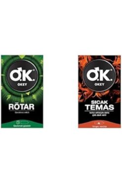 Genel Markalar Okey Rötar Prezervatif 10 Adet + Okey Sicak Temas Prezervatif 10 Adet