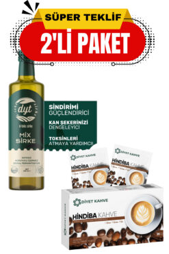 dyt diyet kahve Hindiba Kahve Şase Ve Dyt Detoks Mix Sirke (İKİLİ PAKET)