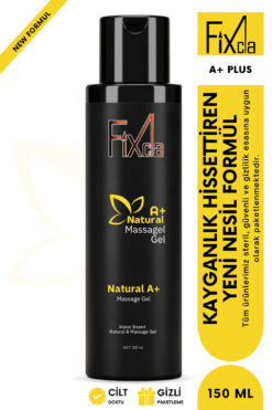 FixCla Natural A+ Kayganlaştırıcı Jel 150 ml – Su Bazlı, Yeni Nesil Formül, Anal Uyumlu Jel