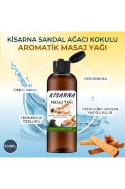 Kisarna Uzun Süre Kayganlık Sandal Ağacı Aromalı Kayganlaştırıcı Masaj Yağı 100 Ml Tatlı Ferah