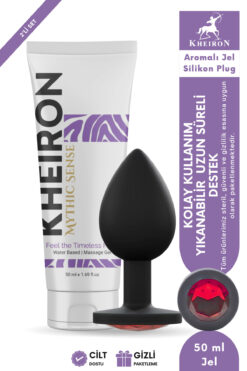 kheiron 2’li Set 50 Ml Aromalı Kayganlaştırıcı Masaj Jeli + Yıkanabilir Silikon Plug