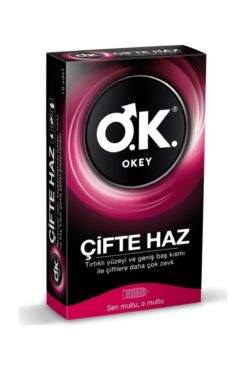 Okey Çifte Haz Tırtıklı Prezervatif 10'lu