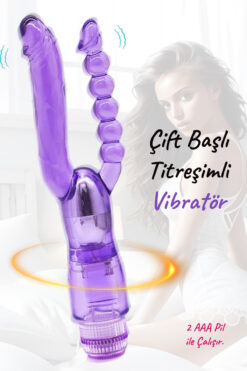 Do it Love Do t love - Çift Başlı Titreşimli Silikon Dildo - Pilli - Double Zevk