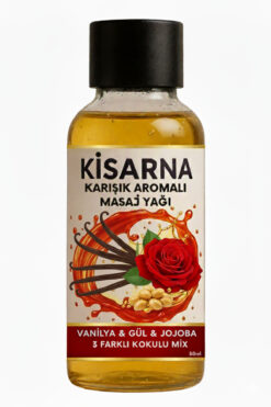 Kisarna Cinsel Kayganlaştırıcı Vanilya Gül Jojoba Karışık Aromalı Kaydırıcı Yağ Vücut Bakımı