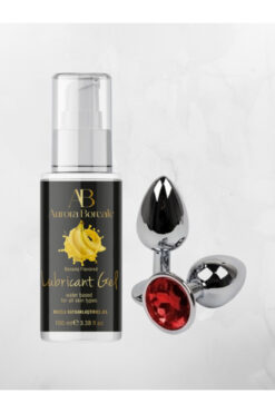 AŞKIN DEPOSU AŞKINDEPOSU Aurora Boreale Muz Kayganlaştırıcı Jel 100 ml Çelik Küçük Boy Set