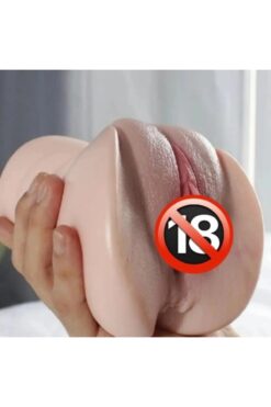 My Keyf Yeni Nesil Büyük Boy 2 Işlevli Titreşimli 18 Cm Realistik Yapay Suni Vajina Anüs Mastürbatör