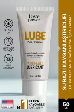 Love Power Avrupa'nın 1 Numaralı Kayganlaştırıcı Jeli 50ml Tüp Formunda