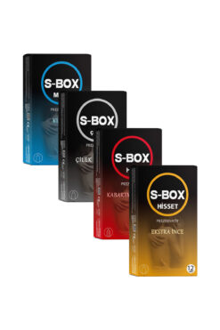 SBOX S-BOX 4’lü Karma Paket 5 – Klasik, Çilek, Yüksek Haz ve Hisset
