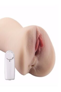 Erofoni Süper Realistik Büyük Boy Erofoni 17 Cm Titreşimli 2 İşlevli Yapay Suni Vajina Anüs Mastürbatör