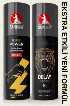 SAMURAY America'dan İthal Erkeklere Özel Ekstra Etkili Geciktiricili Spey Özel Set