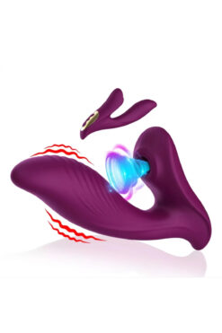 mutluluk senin Amuse Şarjlı Güçlü Titreşimli Açılı G Nokta Uyarıcı Klitoris Emiş Güçlü 2 in 1 Vibratör