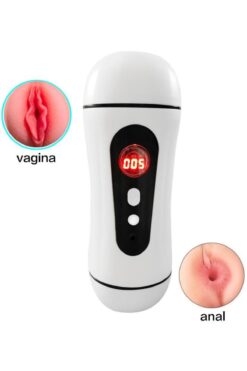 Lolita Shop 10 Mod Titreşimli Usb Şarjlı Ses Fonksiyonlu Çift İşlevli Vajina Ve Anal Gerçekçi Mastürbatör Kupası