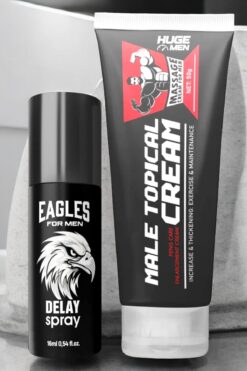 HUGE MEN Süper İkili Set Penis Büyütücülü ve Geciktiricili Etkili 16 ml Sprey