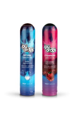 JoyDrops DOĞAL KAYGANLAŞTIRICI JEL 125 ML + JOYDROPS ÇİLEK AROMALI KAYGANLAŞTIRICI JEL 125 ML