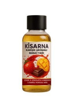 Kisarna Yenilebilir Kayganlaştırcılar - Erotik Masaj yağları Aromaterapi Çilek Çikolata Mangolu Karışık