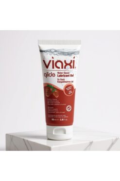 Genel Markalar Viaxi Glide Çilek Aromalı Su Bazlı Jel – Kayganlaştırıcı 100 ml | Cilt Dostu Yağsız Formül