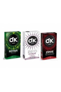 Okey Prezervatif Rötar 10 Lu + Zero Extreme 10 Lu + Zirve 10 Lu
