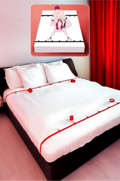 Heleni Bdsm Sınırlama Seti, Çiftler İçin Yatak Sabitleme Aksesuarları , Seks Kelepçeleri