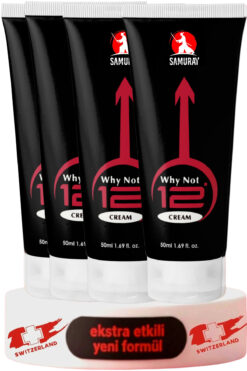 SAMURAY Avrupa'dan İthal Penis Büyütücülü Geciktiricili Krem 4'lü Seti