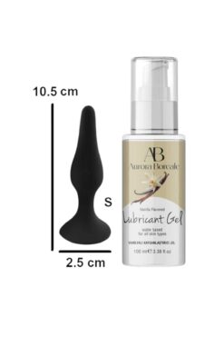 AuroraBoreale Vanilyalı Kayganlaştırıcı Jel 100 ML S Beden Siyah Renk Plug Hediyeli Lubricant