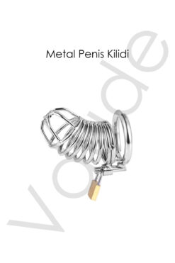 Vdude Metal Penis Kilidi Chastity Cock Cage Erkek Bekaret Penis Esaret Kafesi