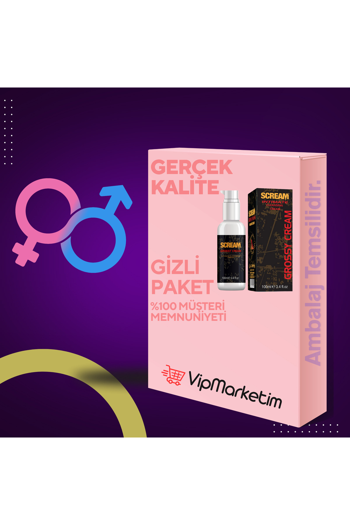 Vip Marketim VipMarketim Scream Gross Cream Erkeklere Özel Genital Bakım Kremi
