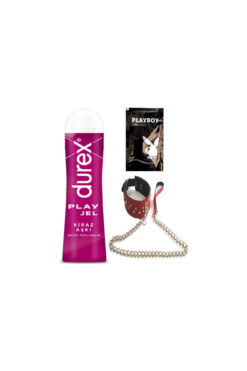 Durex Kiraz Aşkı 50 ml Jel + Kırmızı Deri Tasma + Hediye