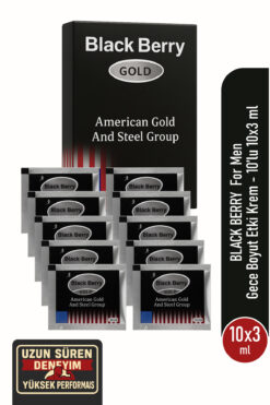 black berry Erkekler Için Gece Boyu Etkili Krem - 10x3ml