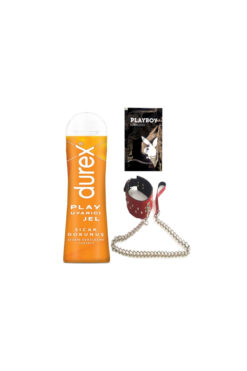 Durex Play Sıcak Dokunuş Uyarıcılı Jel 100 ml + Kırmızı Deri Tasma + Hediye