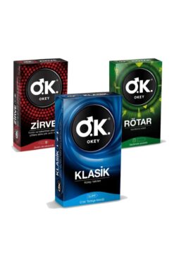 Okey Prezervatif Klasik 10 Lu + Rötar 10 Lu + Zirve 10 Lu