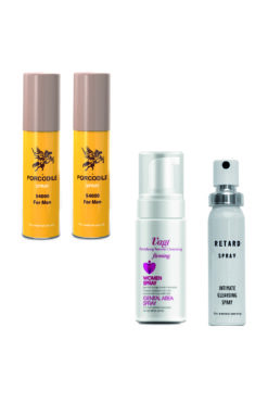 Porcodile 2 Adet Sprey - Vagifirming Female Sprey Ve Retard Glide Kayganlaştırıcı Jel