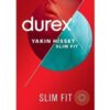 Durex Prezervatif Yakın Hisset Ekstra Kayganlaştırıcı ve İnce Standart Fit 8 li