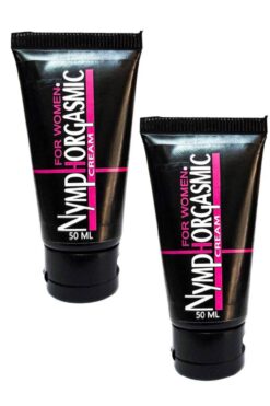 Nymphorgasmic Kadınlara İçin Özel Bölge Bakım Kremi 50 ml x 2 ad/Kayganlaştırıcı-Kondom ile