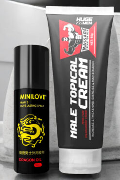 HUGE MEN Muhteşem İkili Set Penis Büyütücülü ve Geciktiricili Etkili 16 ml Sprey