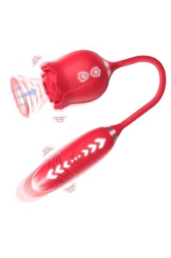 Lolita Shop Klitoris Emme Uyarıcılı Ileri Geri Hareketli Kafa Dildo 10 Farklı Modlar Lüx Gül Teknolojik Vibratör