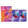 Durex 2si 1 Arada Titreşimli Şarjlı Vibratör & Uyarıcı Başlık + Chill Karma Paket Prezervatif 40lı (20+20)