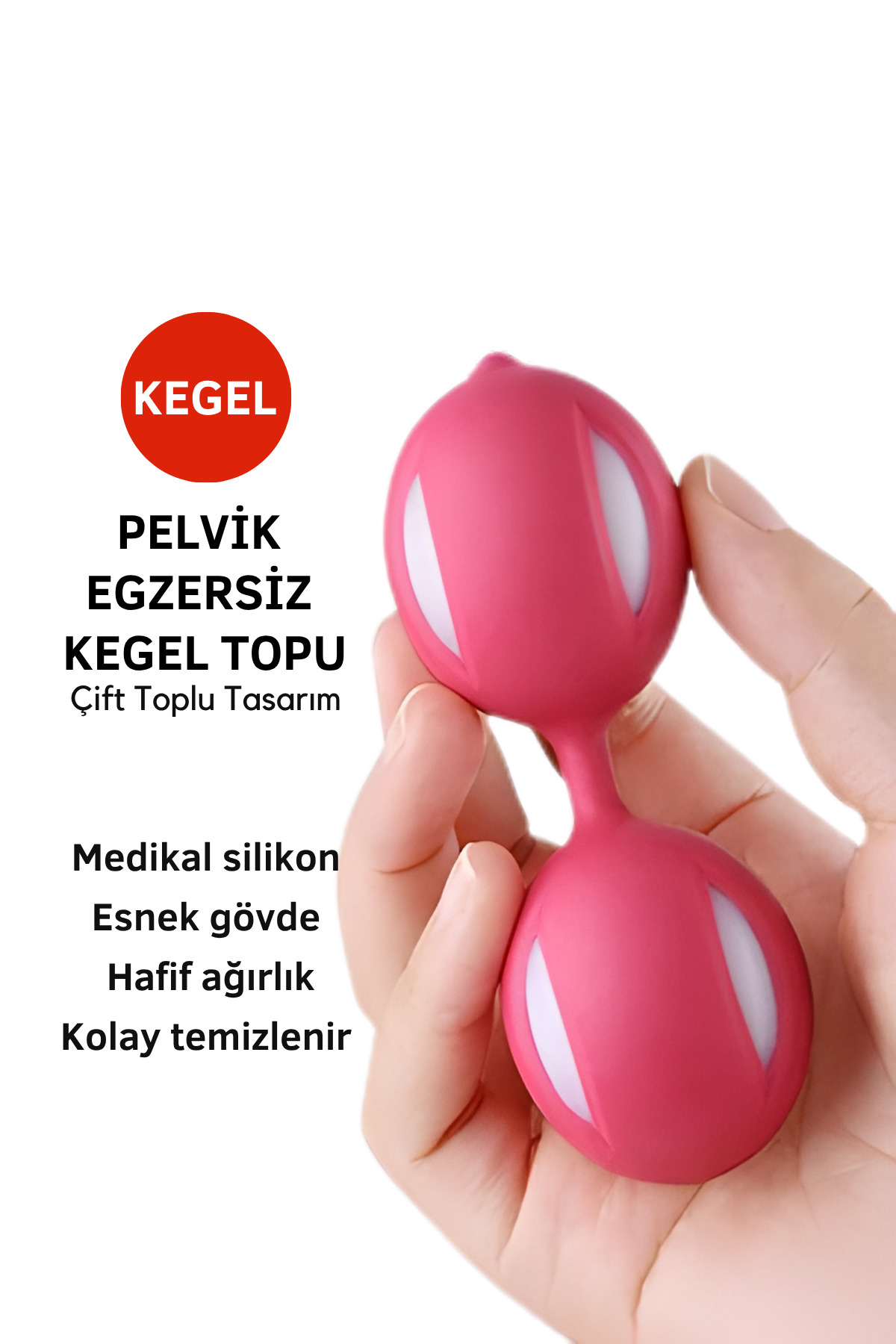 FixCla Doğal jel 150 ml + kadınlara özel kas egzersiz topu – su bazlı, cilt dostu, doğal hissiyat - Görsel 3
