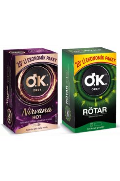 Okey Avantaj Paket Nirvana Hot  Prezervatif 20'li Ve Rötar 20'li Set