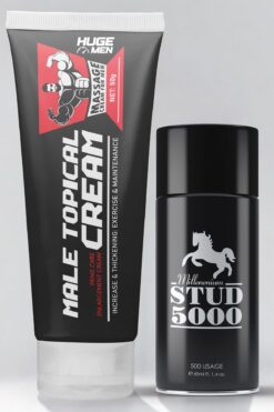 HUGE MEN Şimdi Deneyin: 50ml Büyütücülü Krem ve 45ml Geciktiricili Sprey