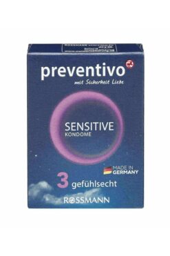 Preventivo Prezervatif Sensitive Seyahat Boy 3'lu
