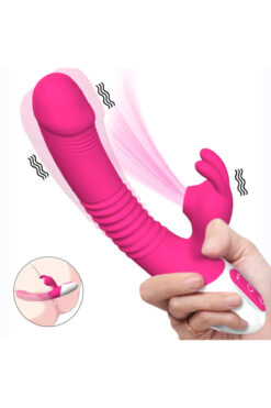 mutluluk senin A2 Şarjlı Akıllı Isıtmalı Güçlü Titreşimli G-Spot Klitoris Emiş Uyarıcı Yapay Penis Rabbit Vibratör