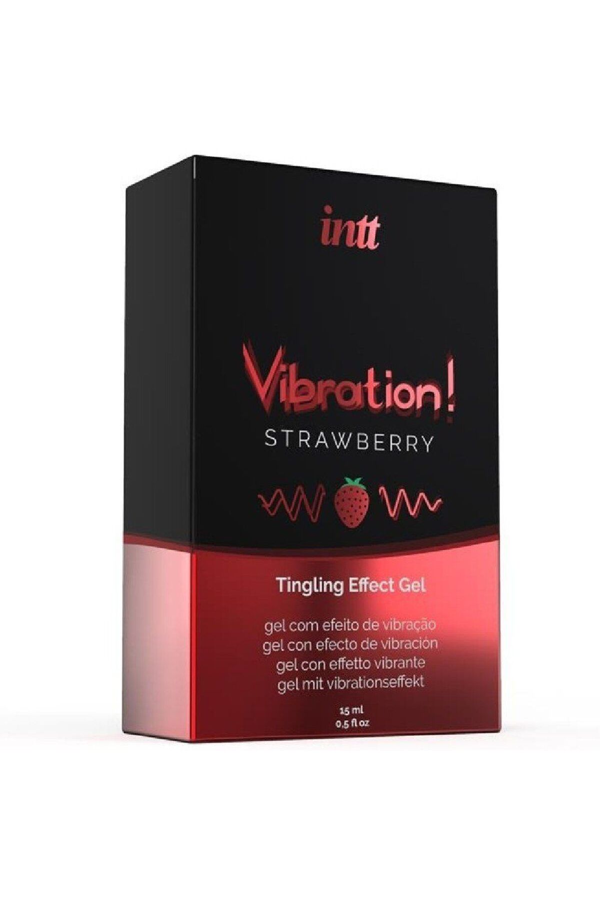 İntt Vibration Strawberry Flavour Warming Effect Likid Gel 15 ml - Görsel 2