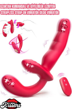 Kissers Uzaktan Kumandalı Çıkarılabilir G Noktası Ve Klitoris Uyarıcılı 3'ü1 Arada Titreşimli Vibratör