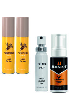 Porcodile 2 Adet Sprey - Retard For Men Krem Ve Retard Sprey