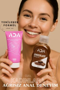 Ada Marketing Kadınlara Özel Çikolata Aromalı Anal Jel ve Rahatlatma Etkili Krem Seti