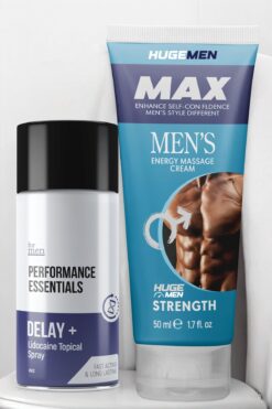 HUGE MEN Güçlü Destek: 50ml Penis Krem & 45ml Geciktiricili Sprey